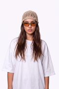 Gorro Casquete de Crochet con Conchitas