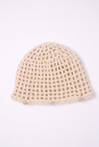 Gorro Casquete de Crochet con Conchitas