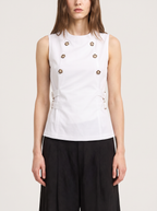 Top Doble Botonadura con Lazos