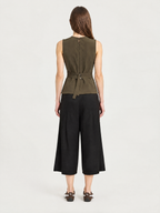 Top Doble Botonadura con Lazos