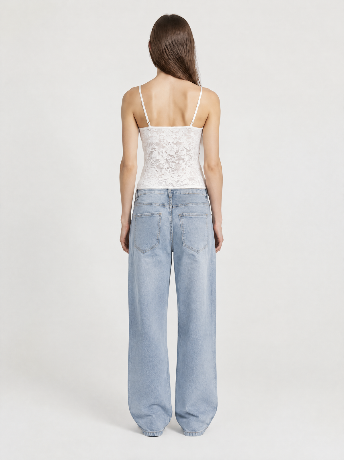Top Lencero de Encaje Elasticado