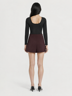 Falda Short Cruzada con Cadena