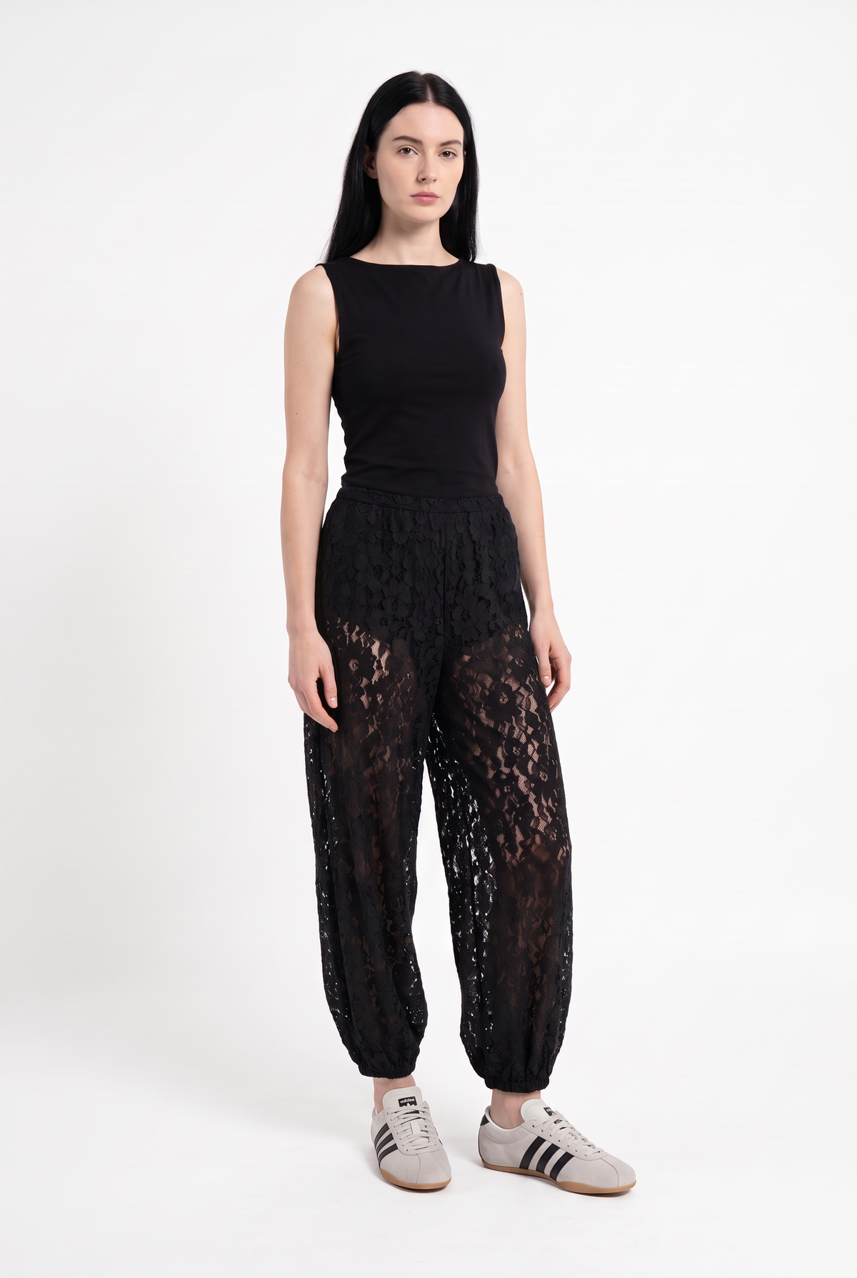 Pantalón Bombacho de Encaje