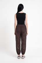 Pantalón Bombacho de Encaje