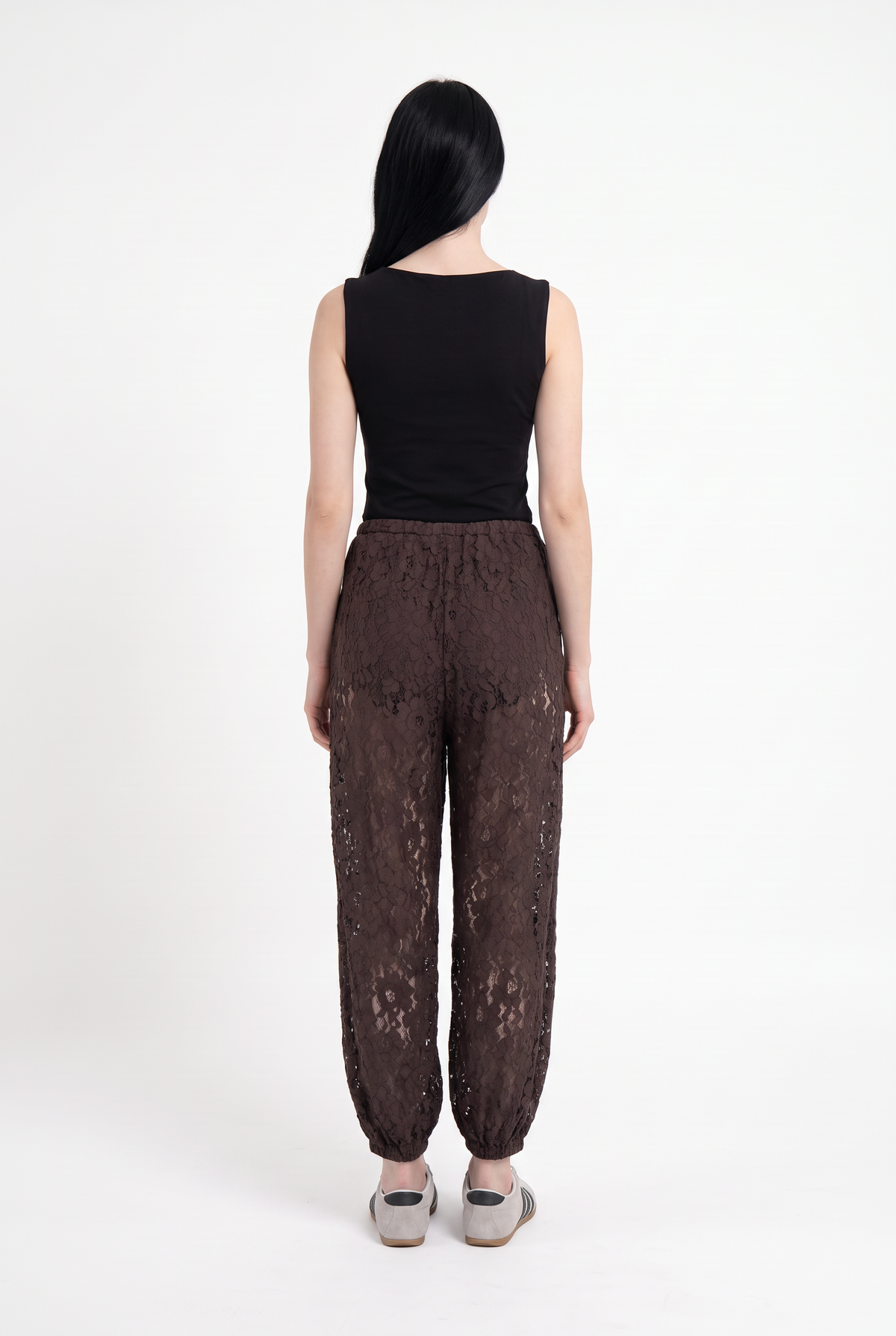 Pantalón Bombacho de Encaje