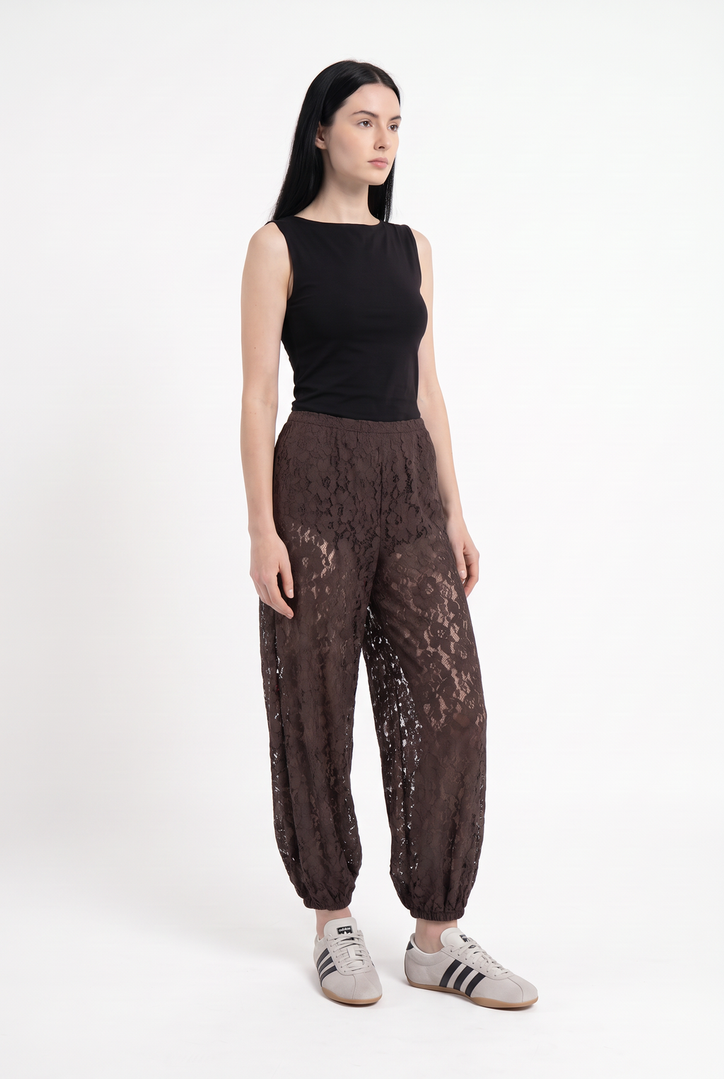 Pantalón Bombacho de Encaje