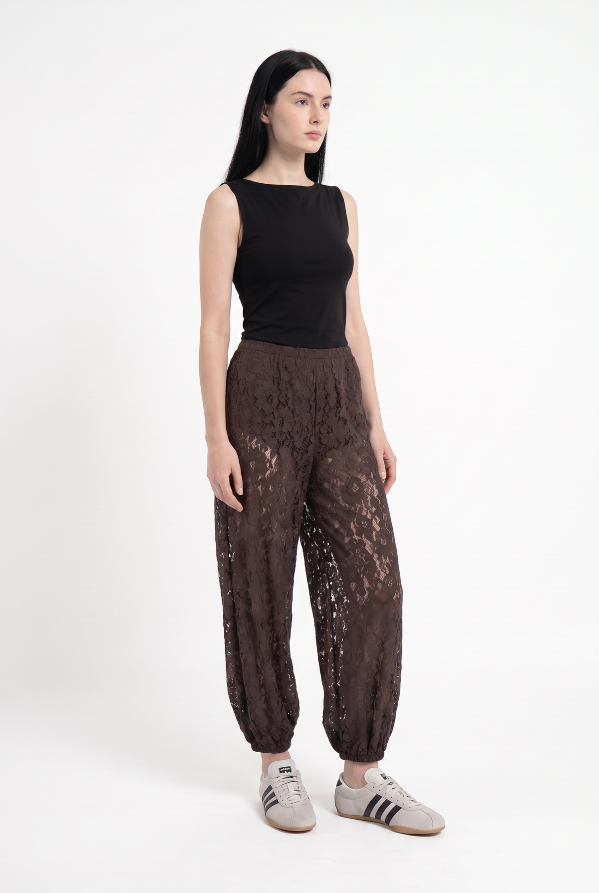Pantalón Bombacho de Encaje