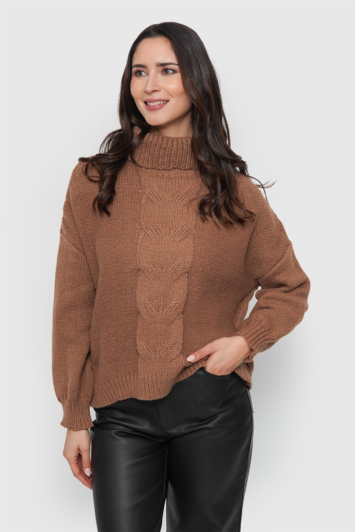 Chaleco Cuello Trenzado