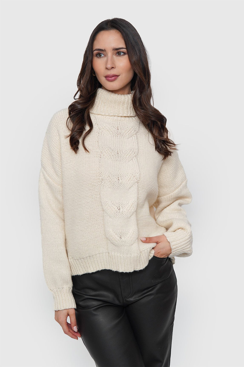 Chaleco Cuello Trenzado
