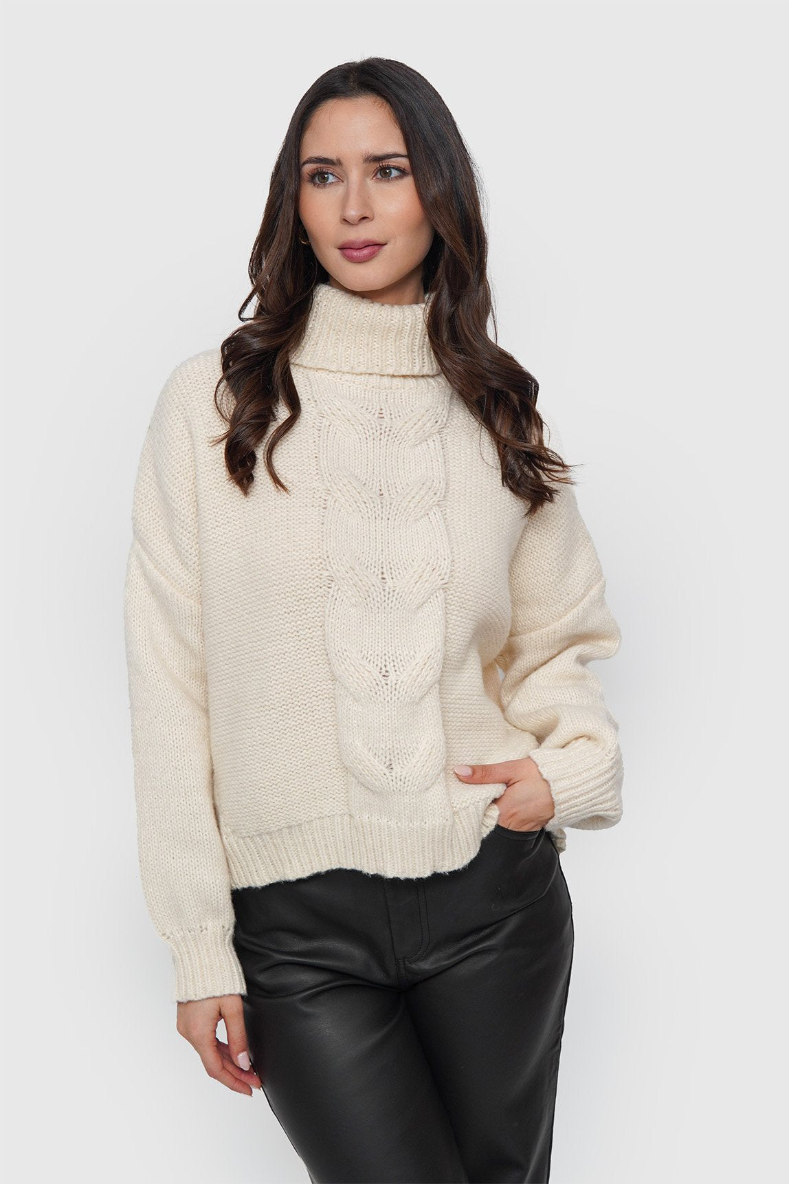 Chaleco Cuello Trenzado