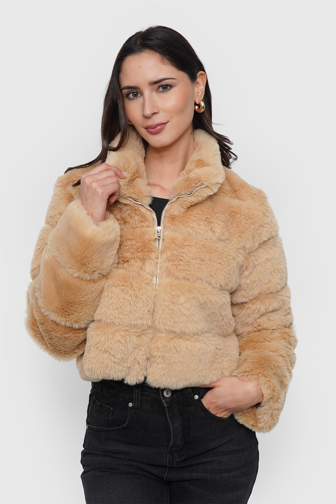 Chaqueta Piel Forro + Cierre