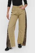 Jeans Palazzo Aplicación Print