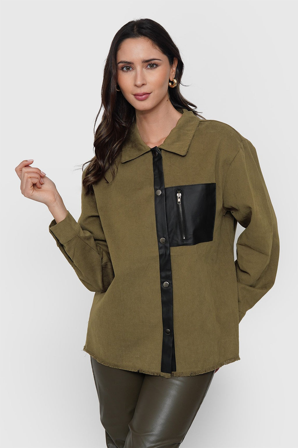 Sobrecamisa Detalle Ecocuero