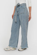 Jeans Wide Leg + Lazo