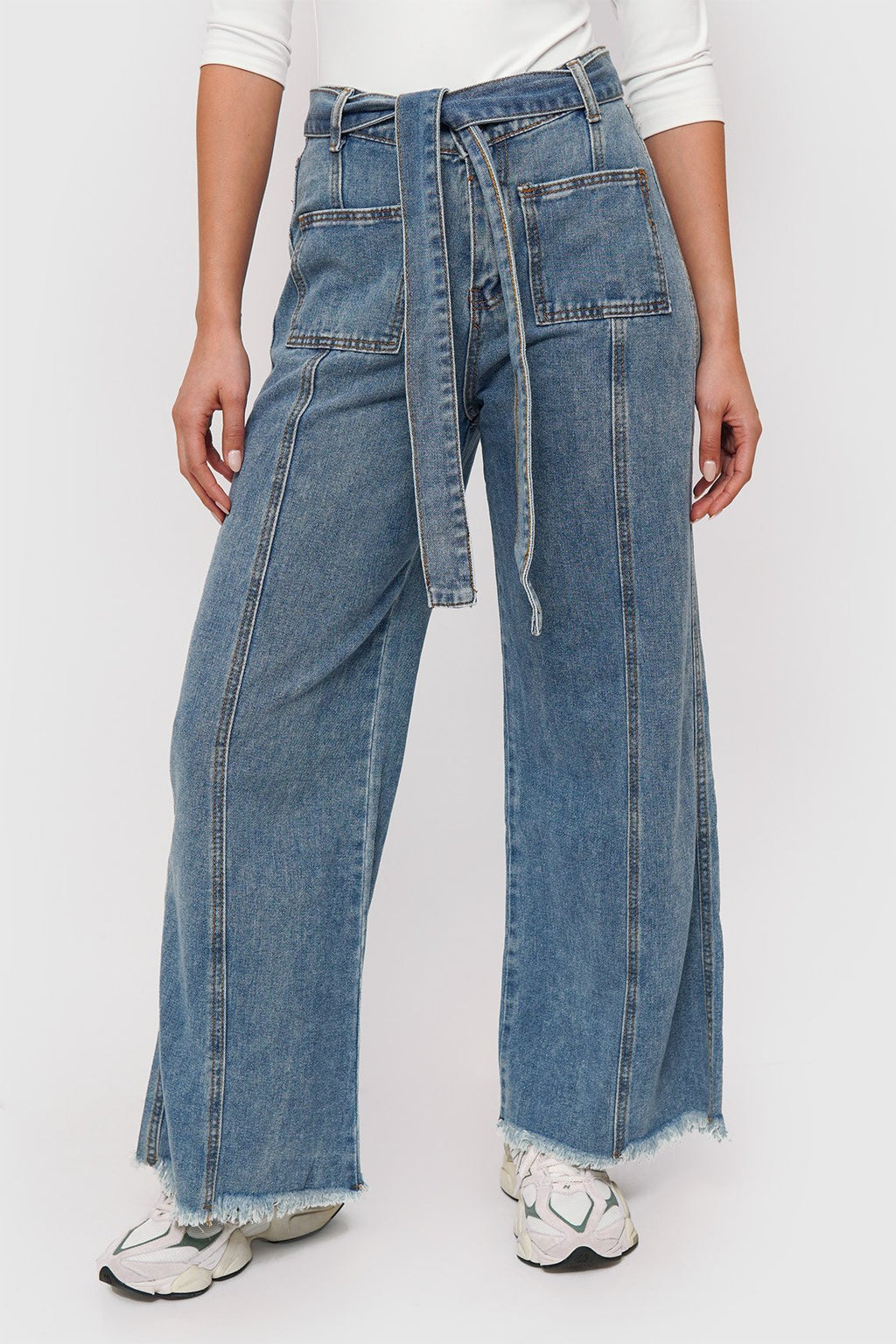 Jeans Wide Leg + Lazo
