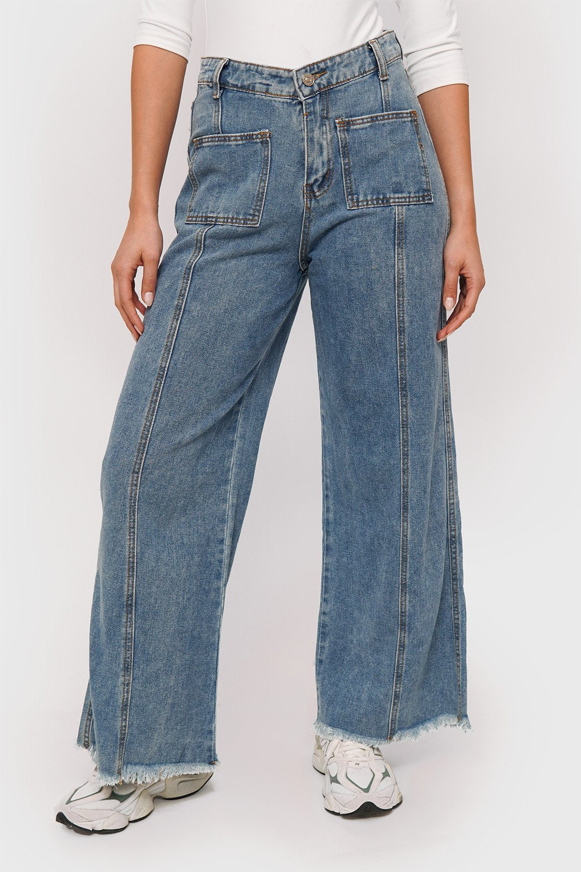 Jeans Wide Leg + Lazo