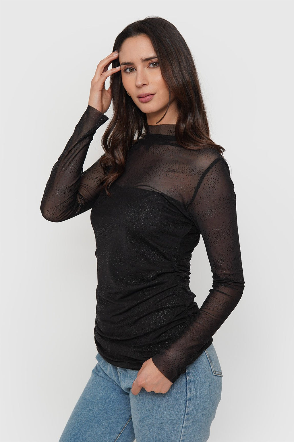 Polera Gaza Drapeada