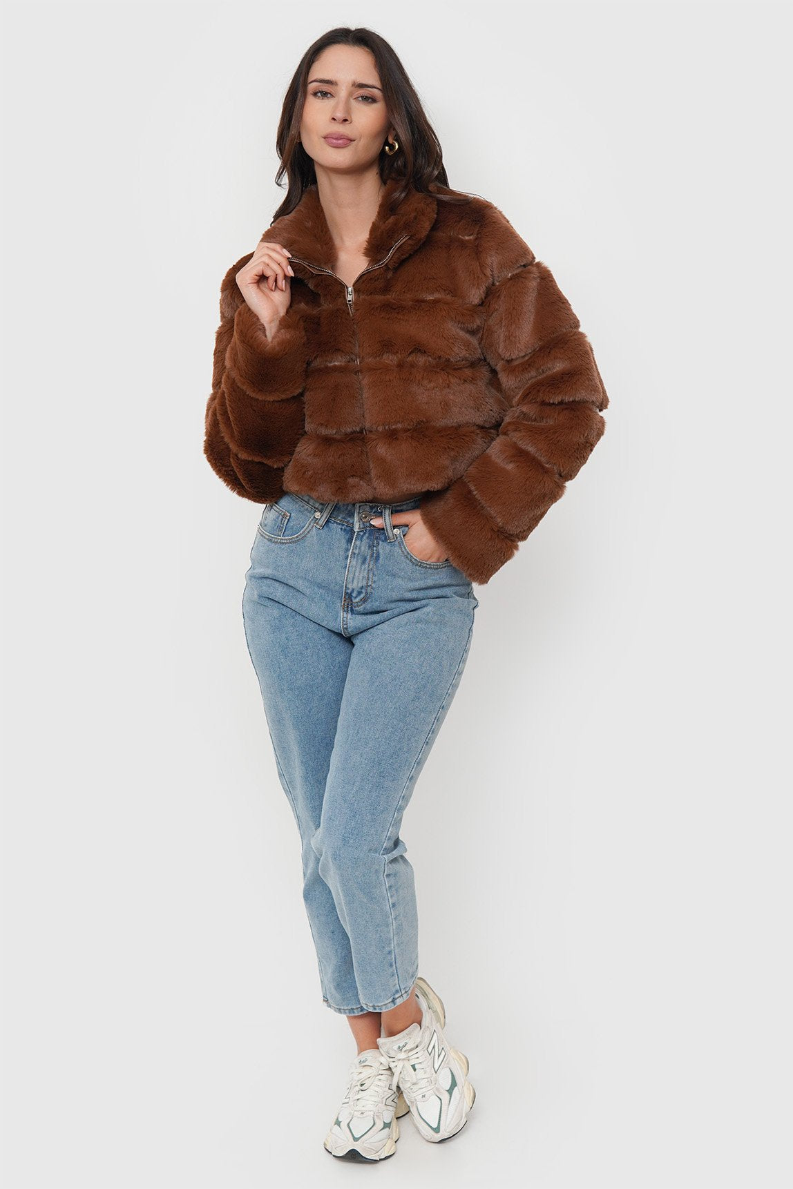 Chaqueta Piel Forro + Cierre