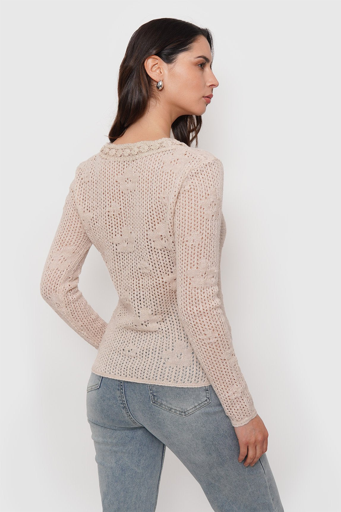 Chaleco Aplicación Macramé