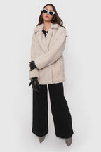 Abrigo Efecto Pelo Forrado