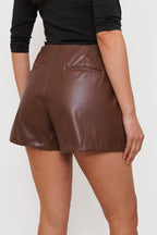 Falda Short Ecocuero