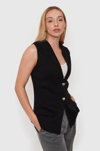 Chaqueta Punto Sin Mangas
