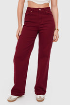 Jeans Wide Leg Elásticado Color