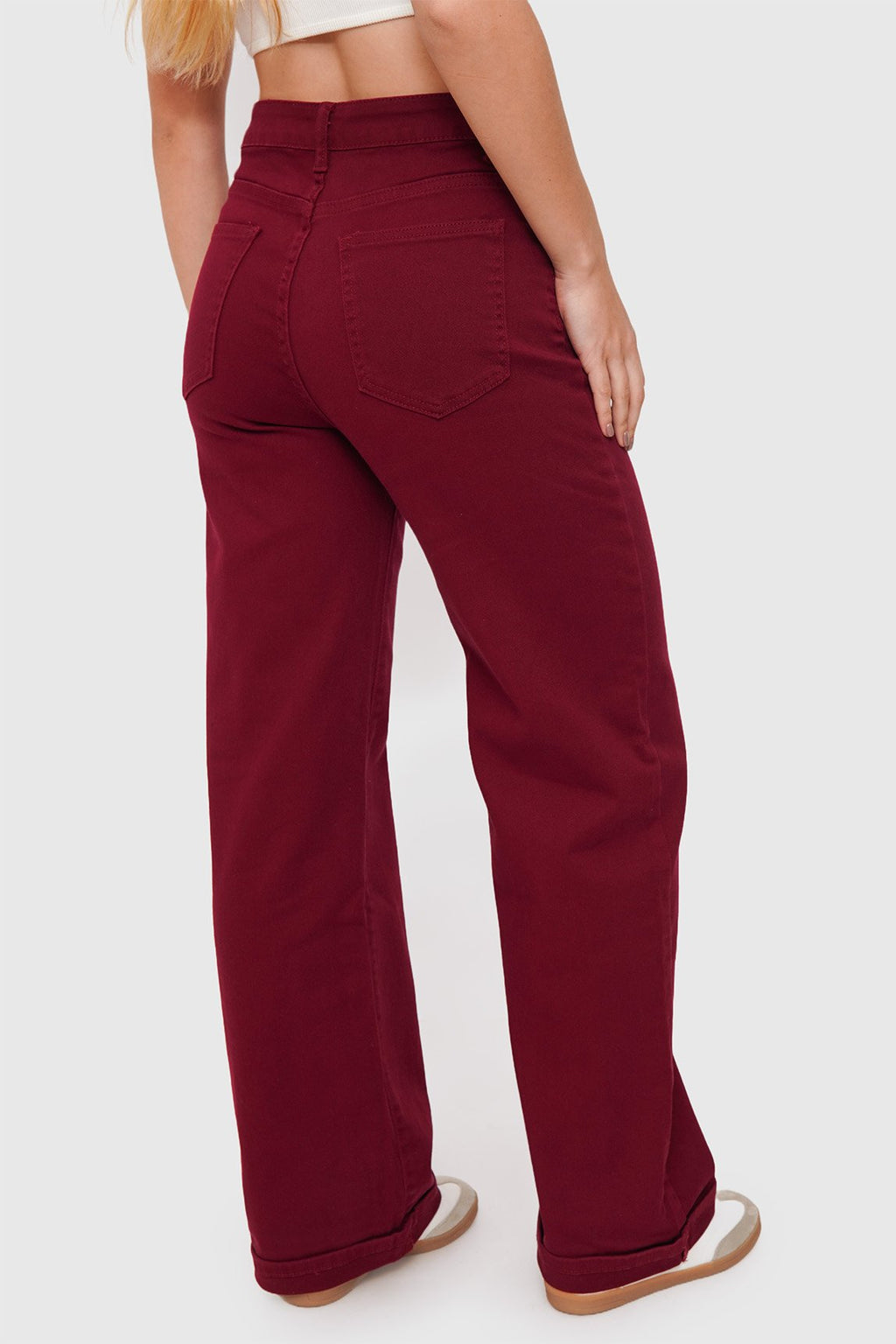 Jeans Wide Leg Elásticado Color