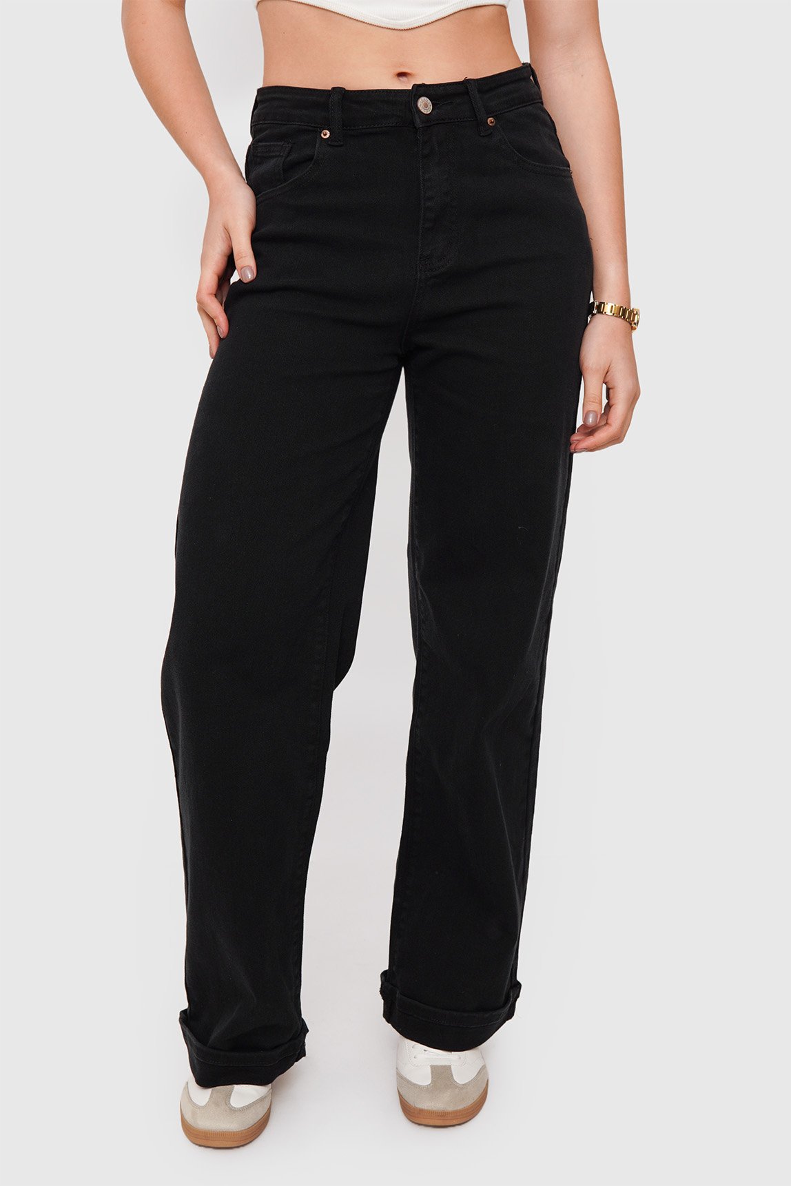 Jeans Wide Leg Elásticado Color