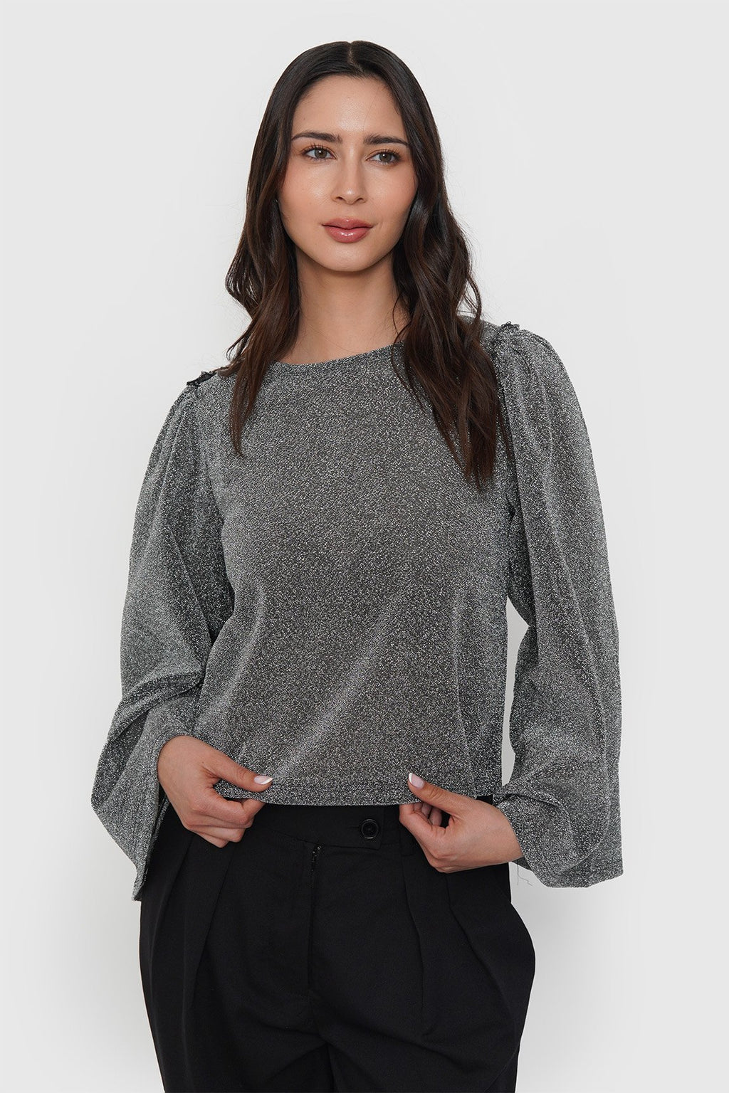 Blusa Manga Globo Brillo