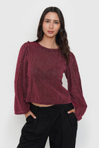 Blusa Manga Globo Brillo