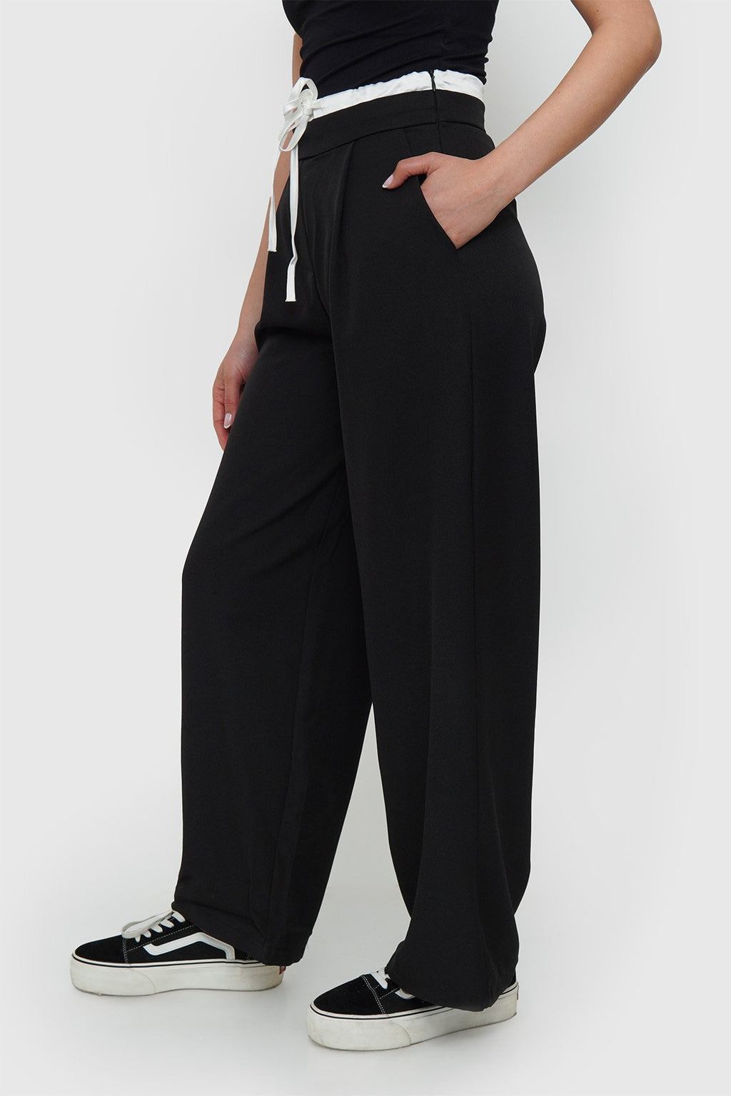 Pantalón Pretina Satín + Cierre