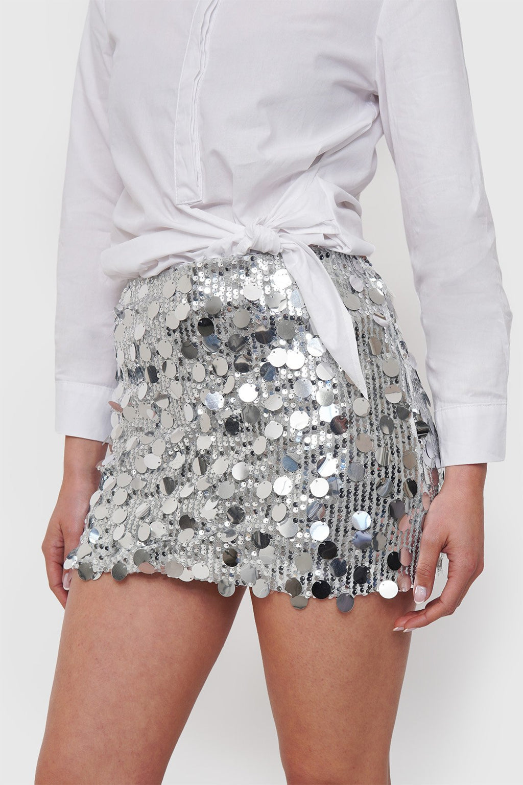 Falda Lentejuelas con Short Interno