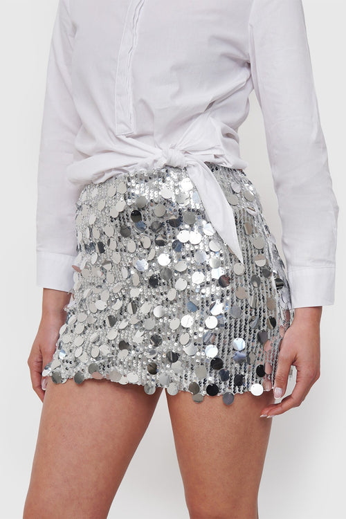 Falda Lentejuelas con Short Interno