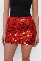 Falda Lentejuelas con Short Interno