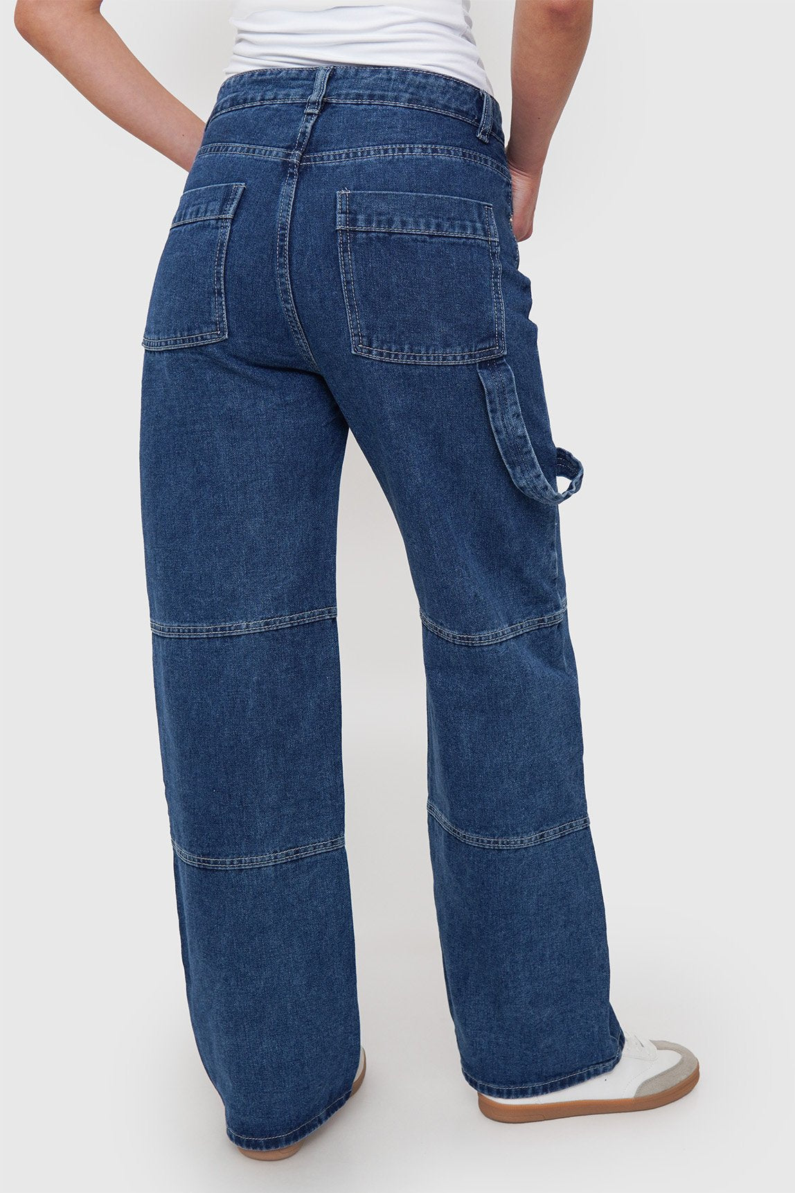 Jeans Wide Costuras Segmentadas