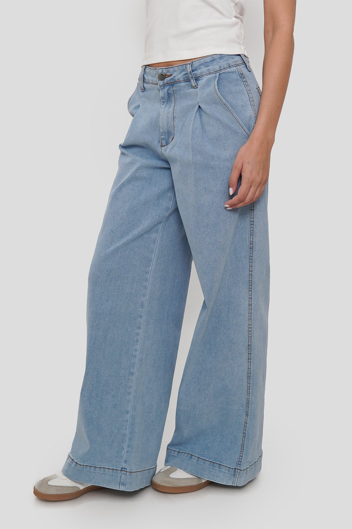 Jean Wide Legs Ancho Elásticado