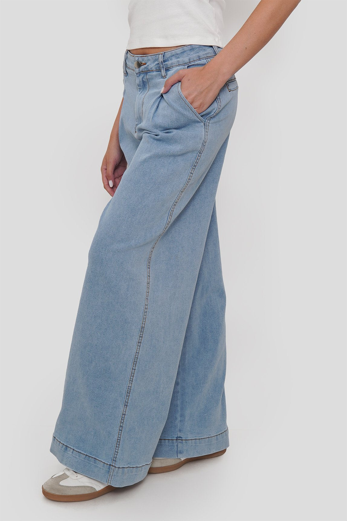 Jean Wide Legs Ancho Elásticado