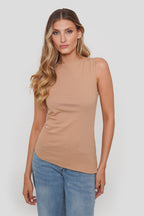 Polera Algodón Elasticado Doble
