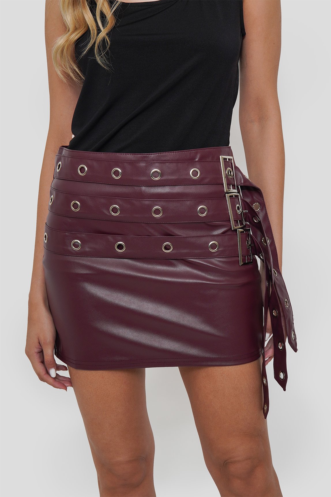 Falda Shorts Ecocuero