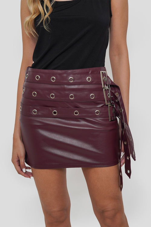Falda Shorts Ecocuero
