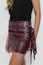 Falda Shorts Ecocuero