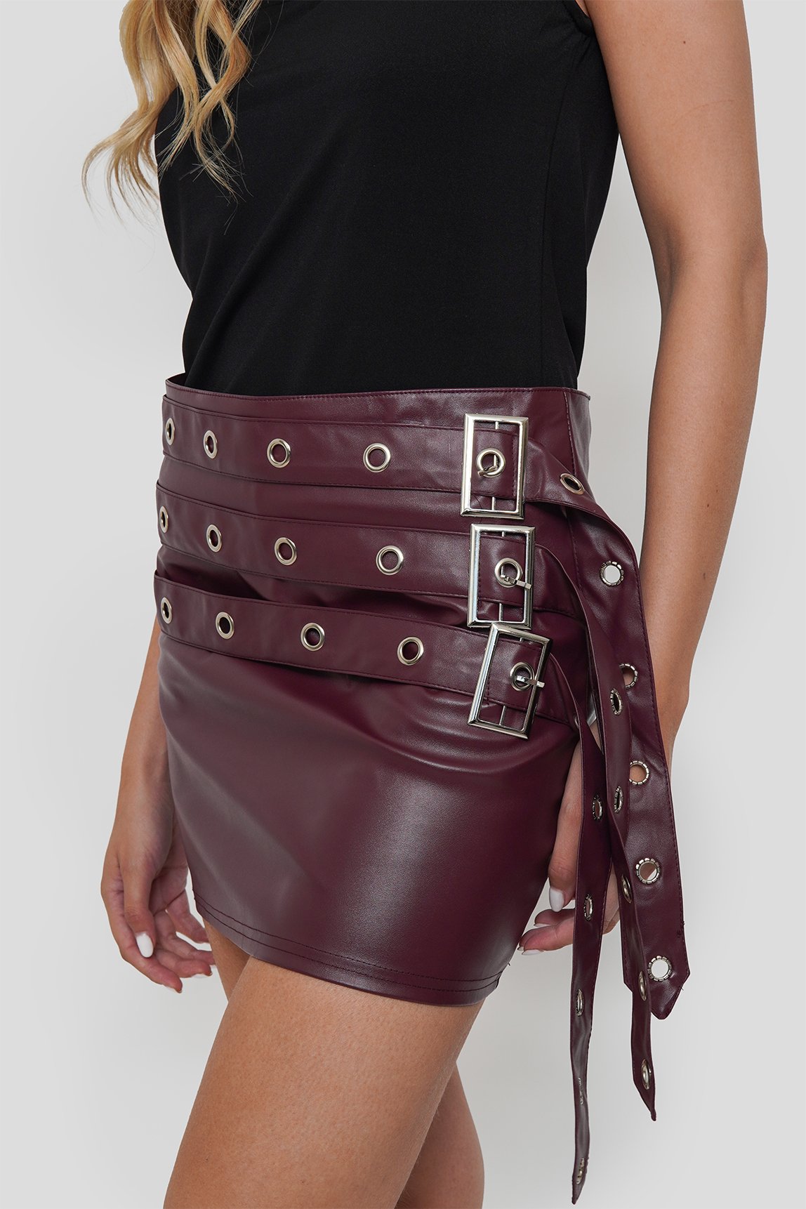 Falda Shorts Ecocuero