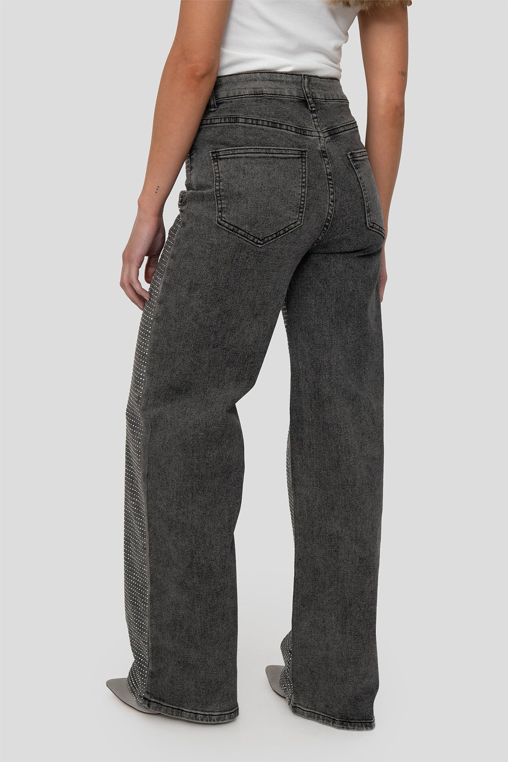 Jeans Strass Elasticado