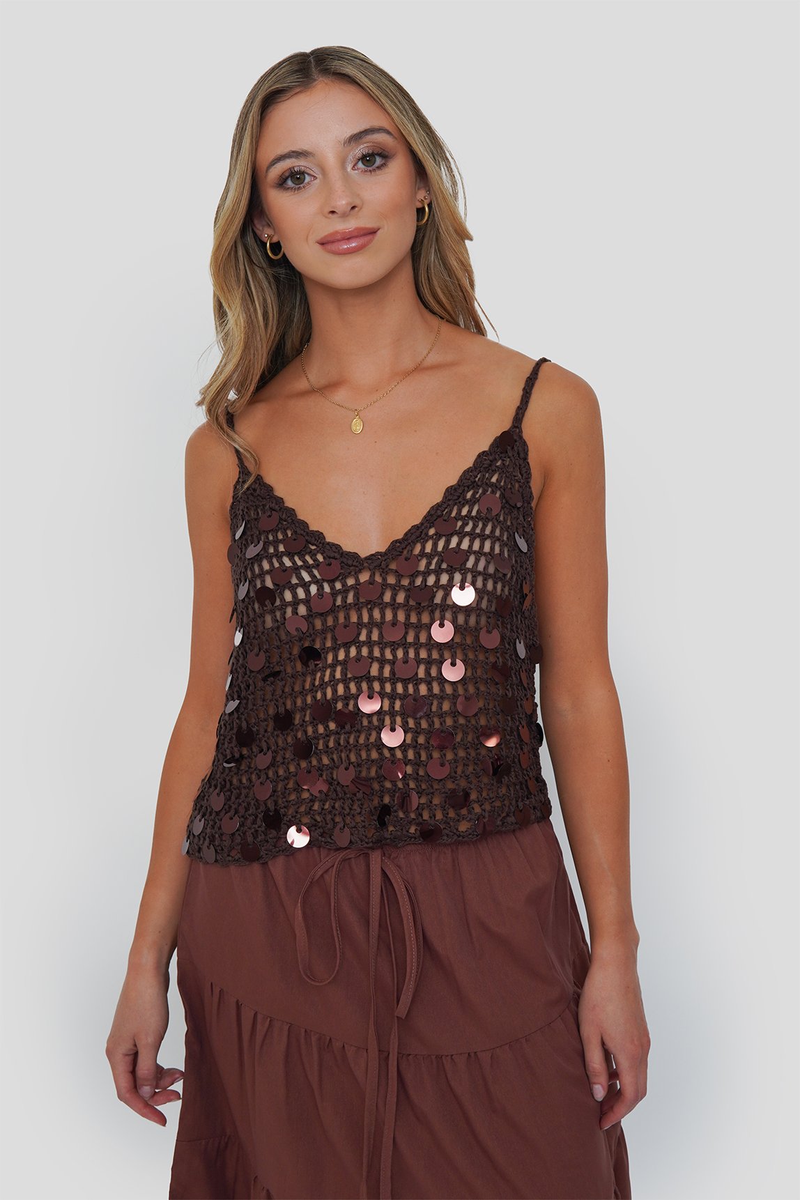 Top Crochet + Lentejuelas