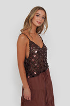 Top Crochet + Lentejuelas