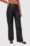 Pantalón Ecocuero Wide Legs