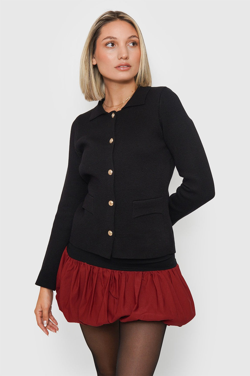 Chaqueta Punto Botones