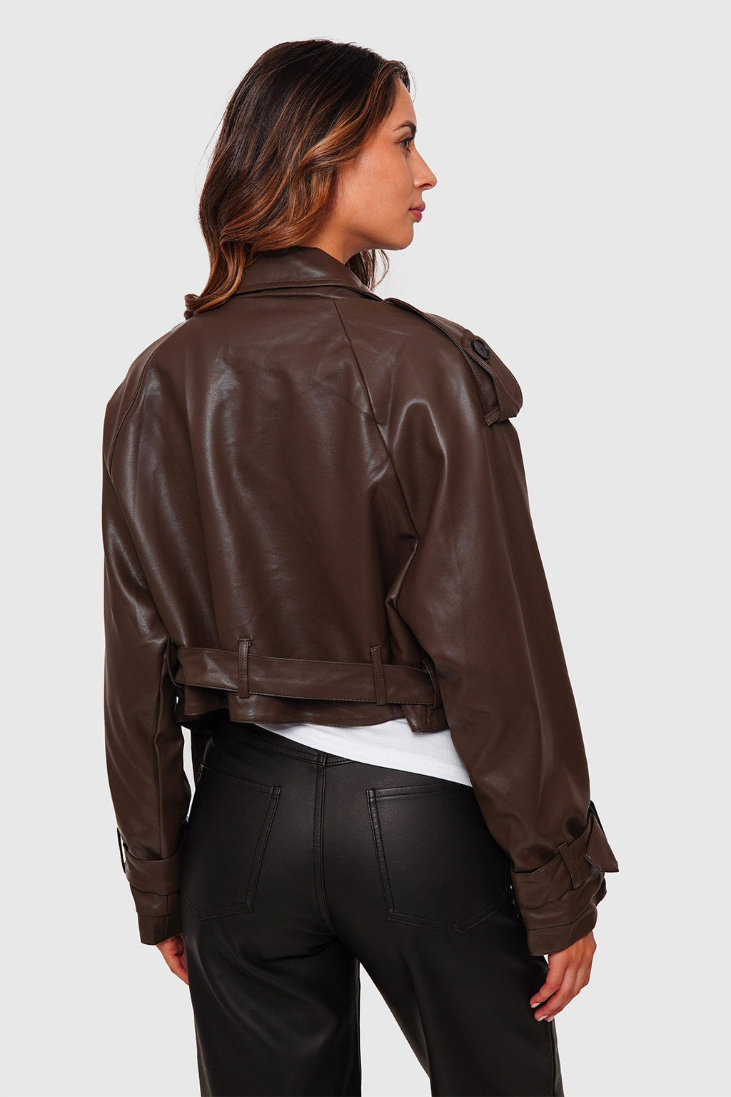 Trench EcoCuero Forrada