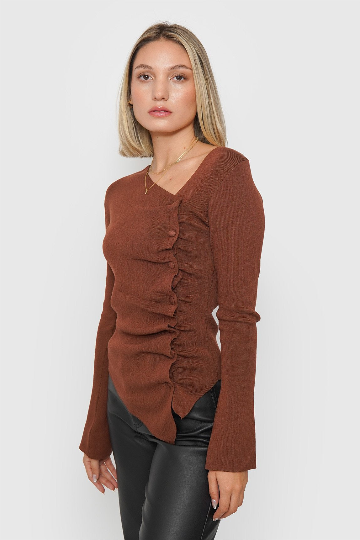 Jersey con Botones Laterales